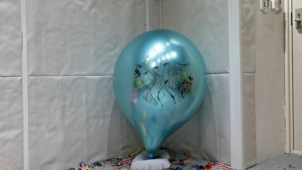 早苗風船割り動画 Sanae balloon popping video
