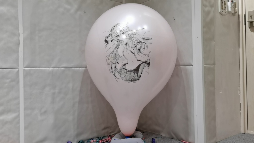 早苗風船割り動画 Sanae balloon popping video