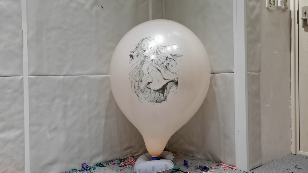 早苗風船割り動画 Sanae balloon popping video