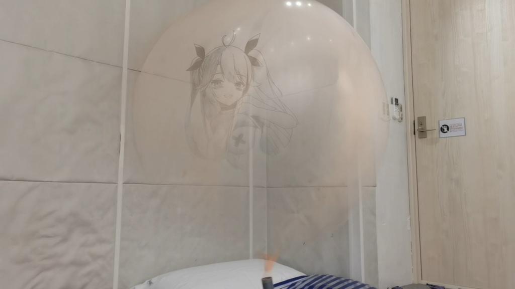 プリンツ・オイゲン風船割り動画 Prinz Eugen balloon popping video