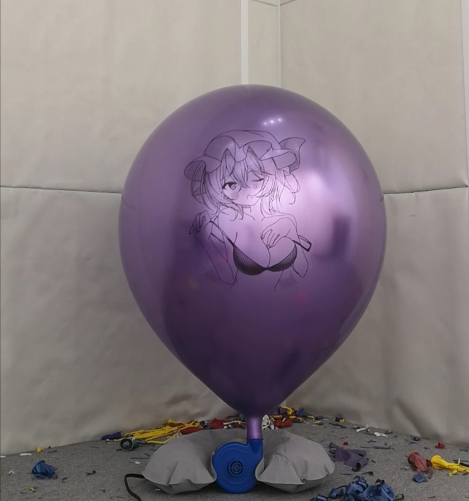 レミリア風船割り動画 Remilia balloon popping video