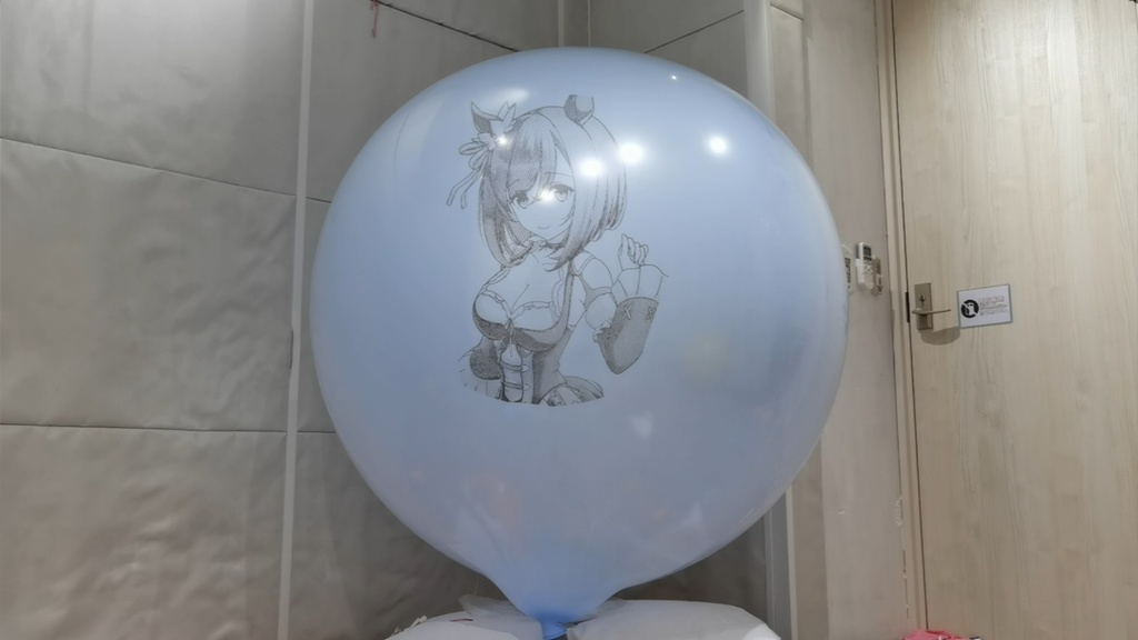 フラッシュちゃん風船割り動画 Flash Chan balloon popping video