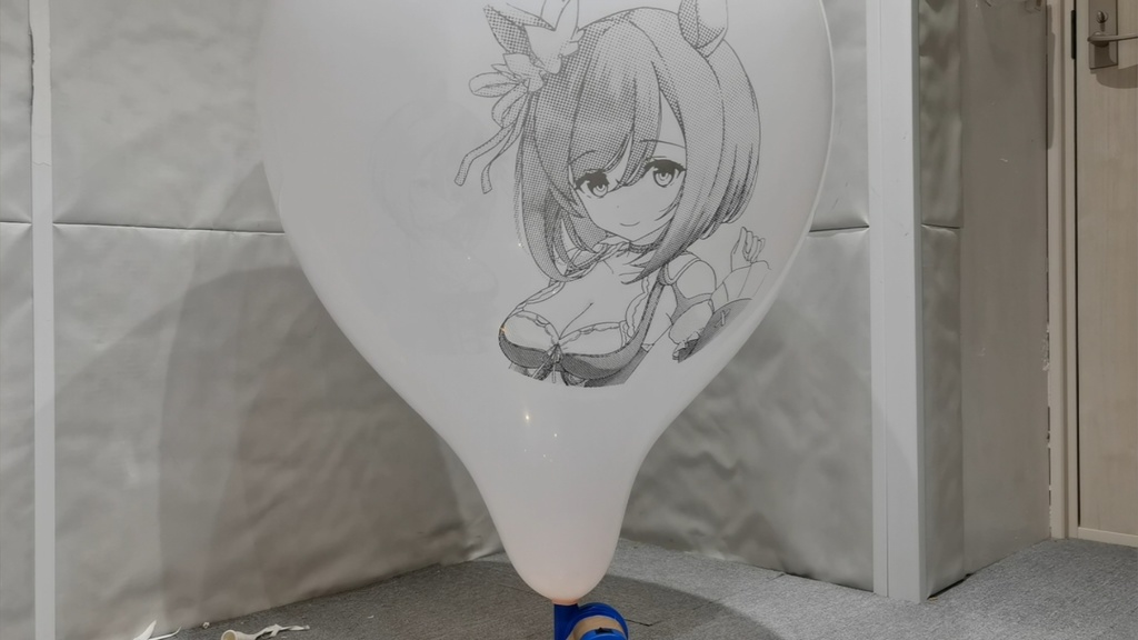 フラッシュちゃん風船割り動画 Flash Chan balloon popping video