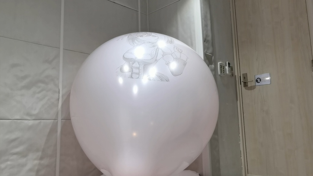 フラッシュちゃん風船割り動画 Flash Chan balloon popping video