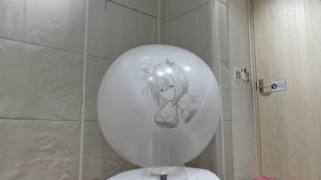 フラッシュちゃん風船割り動画 Flash Chan balloon popping video