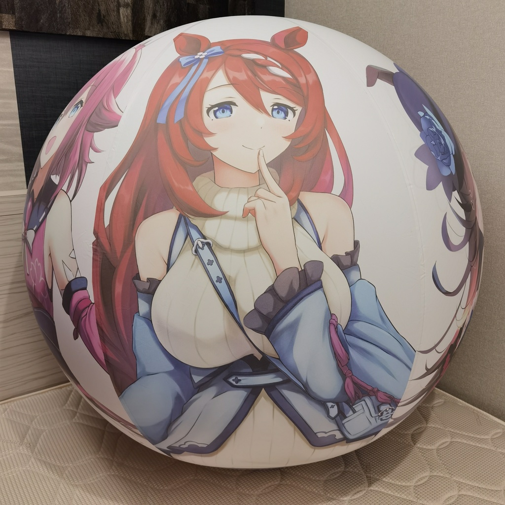 娘ビーチボール Musume inflatable(spherical shape)