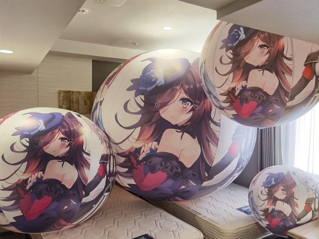 娘ビーチボール Musume inflatable(spherical shape)