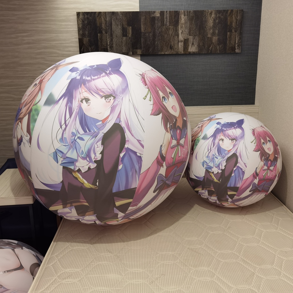 娘ビーチボール Musume inflatable(spherical shape)