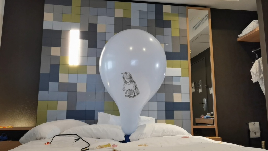 ハスミ風船割り動画 Hasumi balloon popping video