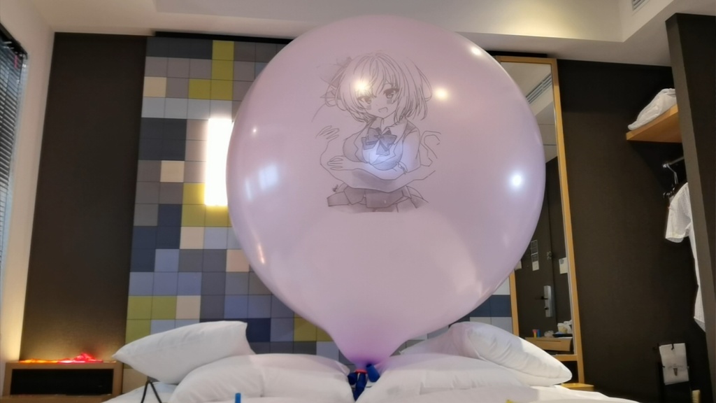妖夢風船割り動画 Yomu balloon popping video