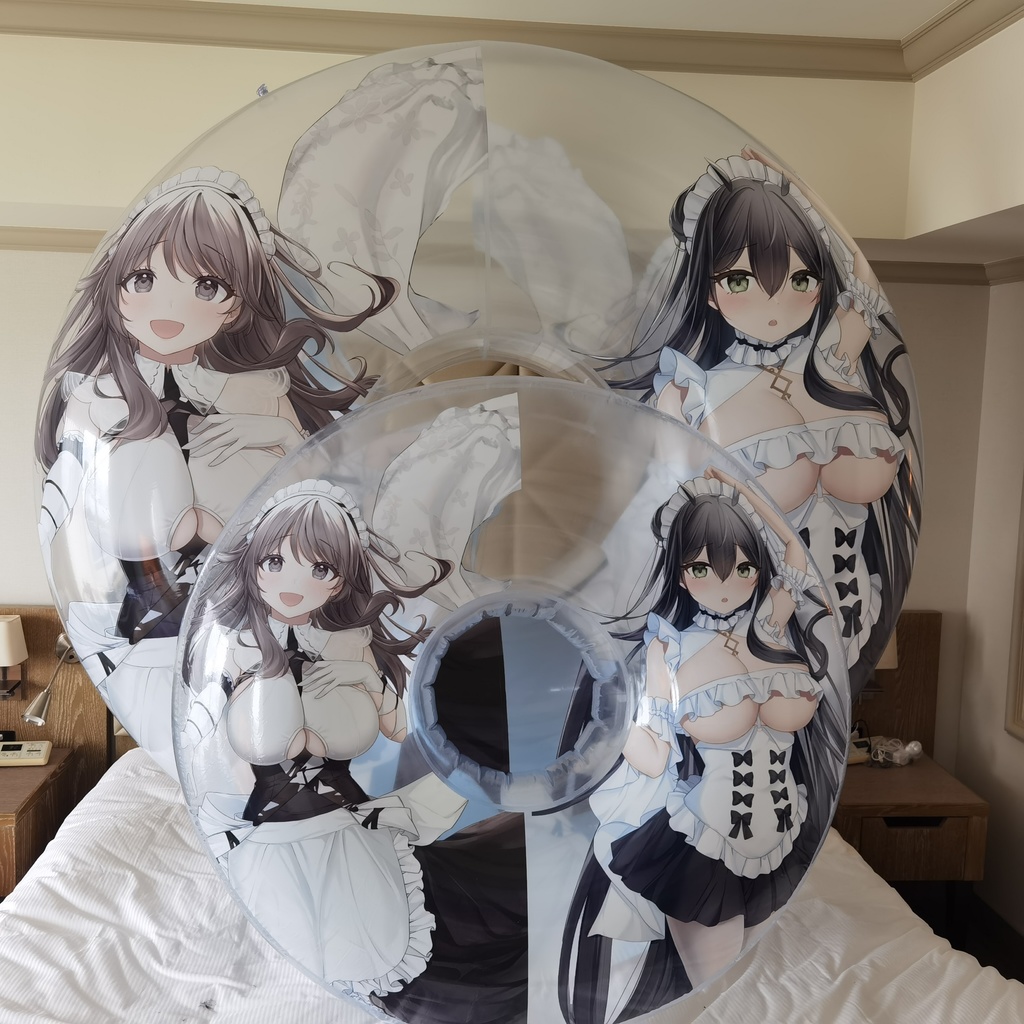 カリブディスママァ&インドミタブル浮き輪 Charybdis mommy & Indomitable ring-shape inflatable