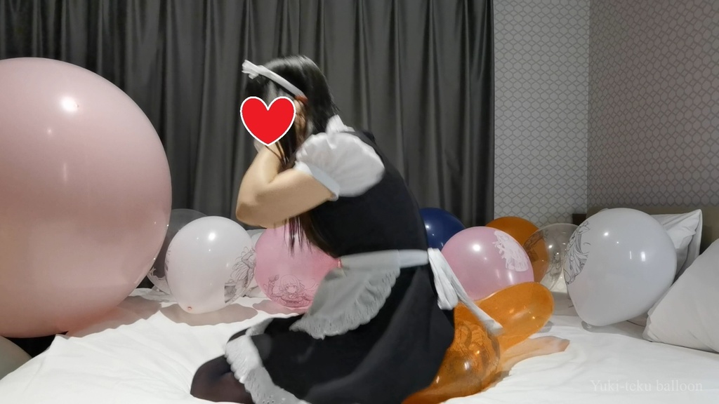 メイドMちゃんのイラスト風船遊び&割り Maid M-chan's Anime balloon play & Pop
