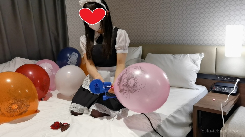 メイドMちゃんのイラスト風船遊び&割り Maid M-chan's Anime balloon play & Pop