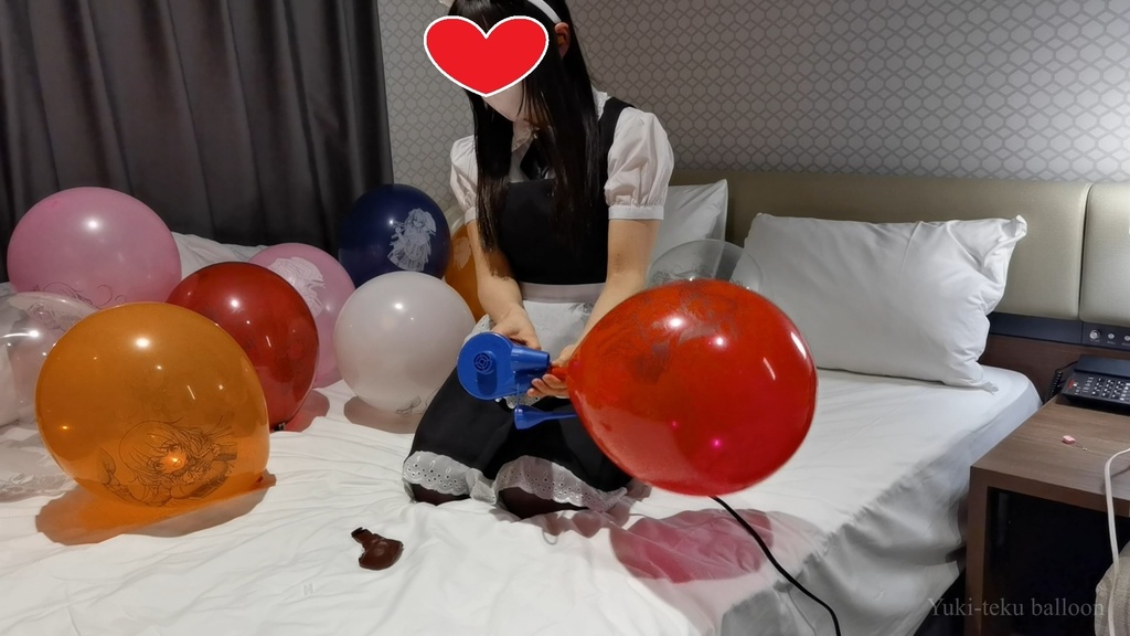 メイドMちゃんのイラスト風船遊び&割り Maid M-chan's Anime balloon play & Pop