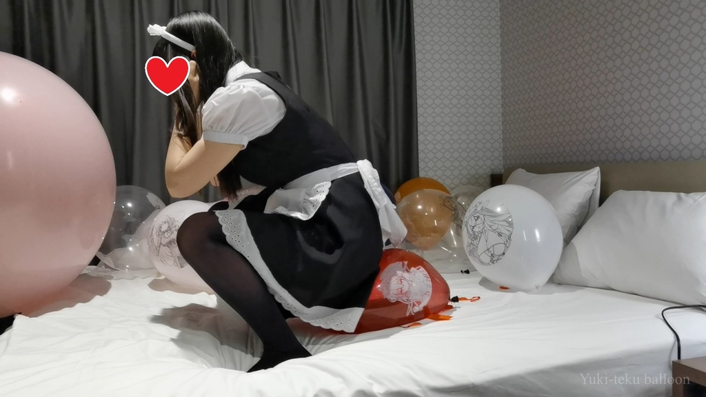 メイドMちゃんのイラスト風船遊び&割り Maid M-chan's Anime balloon play & Pop