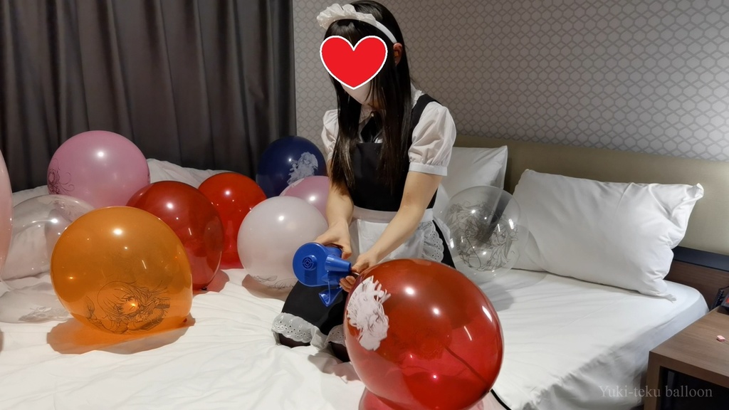 メイドMちゃんのイラスト風船遊び&割り Maid M-chan's Anime balloon play & Pop