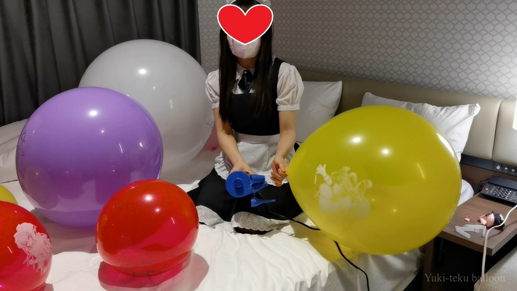 メイドMちゃんのイラスト風船遊び&割り2 Maid M-chan's Anime balloon play & Pop2