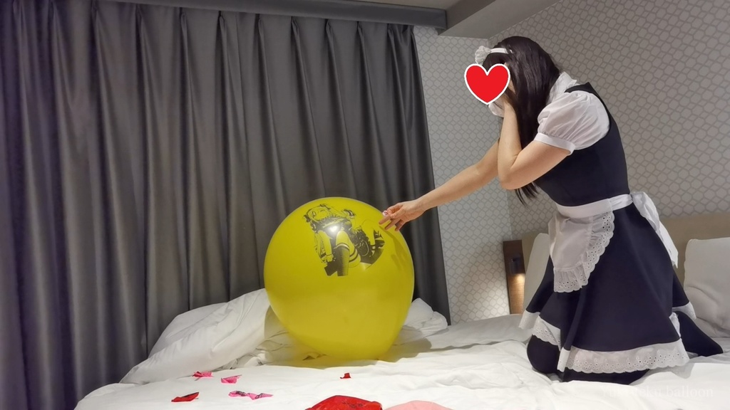 メイドMちゃんのイラスト風船遊び&割り3 Maid M-chan's Anime balloon play & Pop3