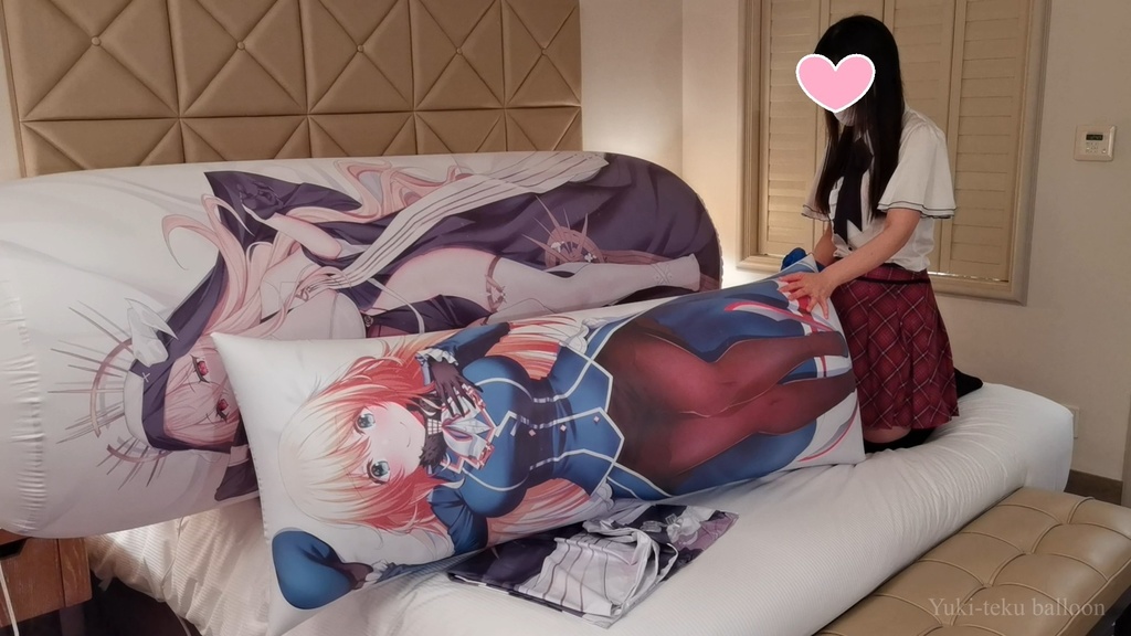 黒髪Mちゃんの空ビ遊び M-chan's inflatable play