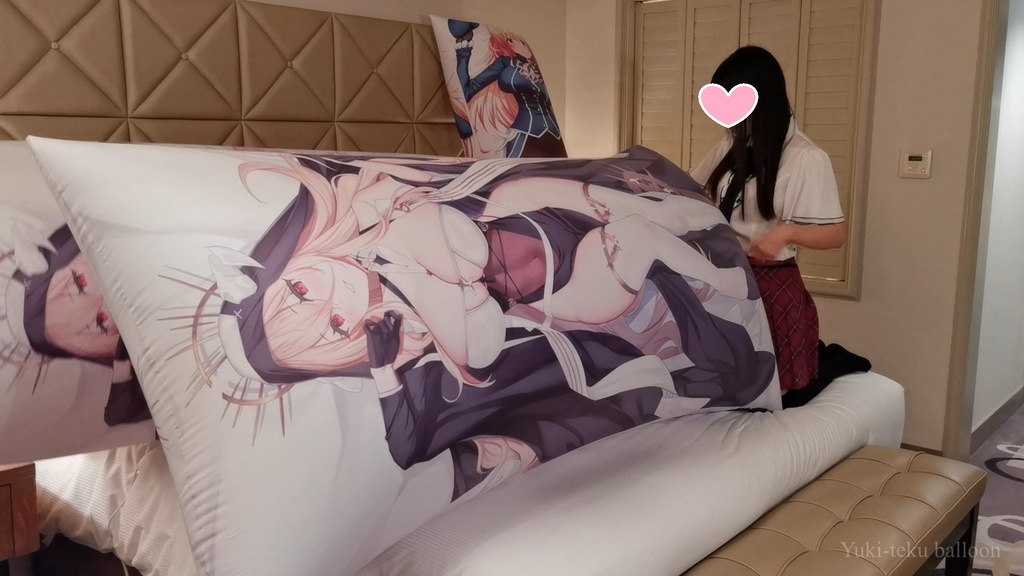 黒髪Mちゃんの空ビ遊び M-chan's inflatable play