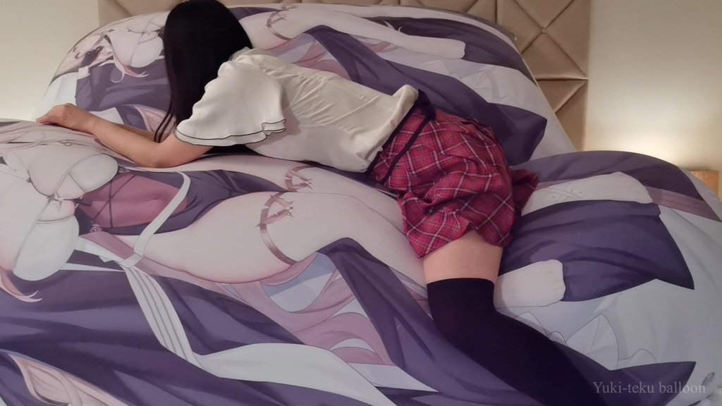 黒髪Mちゃんの空ビ遊び M-chan's inflatable play