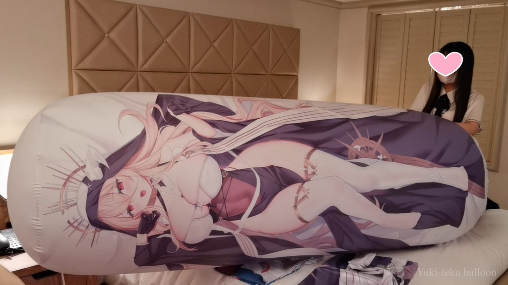 黒髪Mちゃんの空ビ遊び M-chan's inflatable play