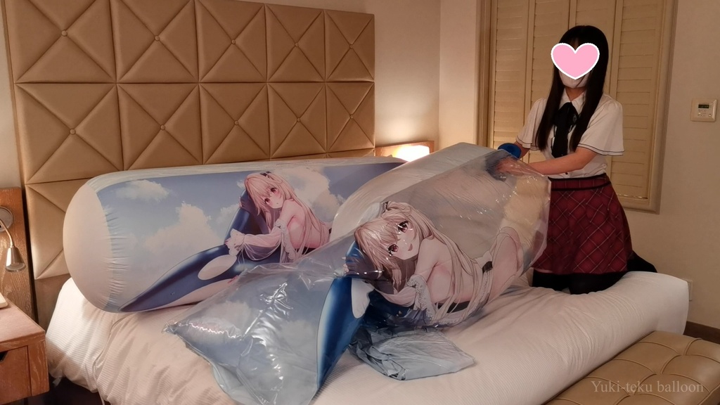 黒髪Mちゃんの空ビ遊び2 M-chan's inflatable play2