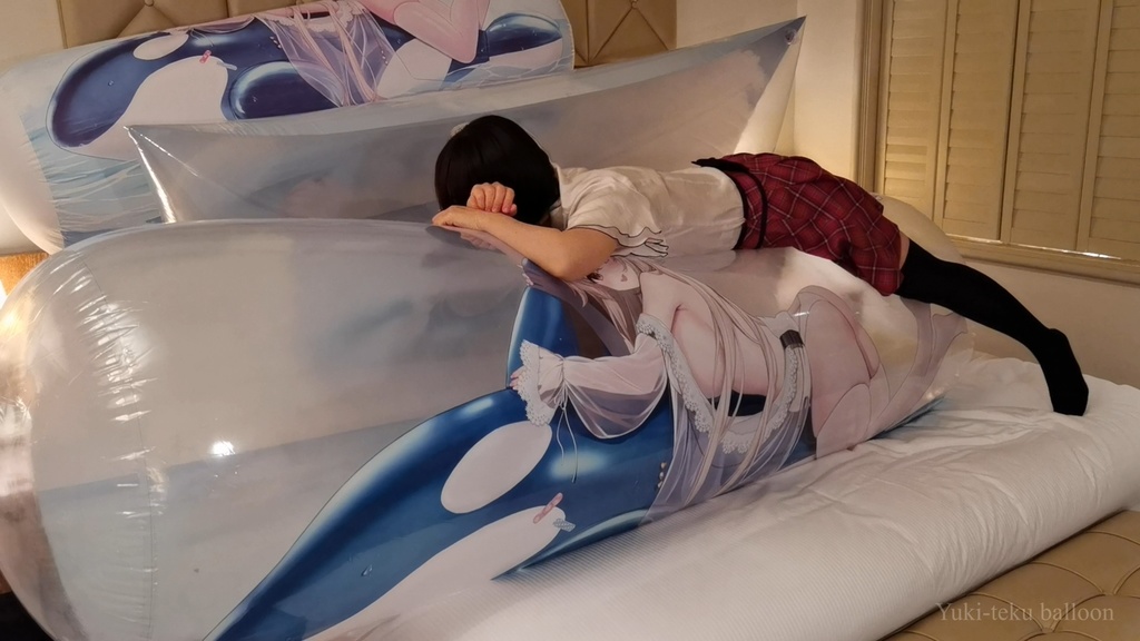 黒髪Mちゃんの空ビ遊び2 M-chan's inflatable play2