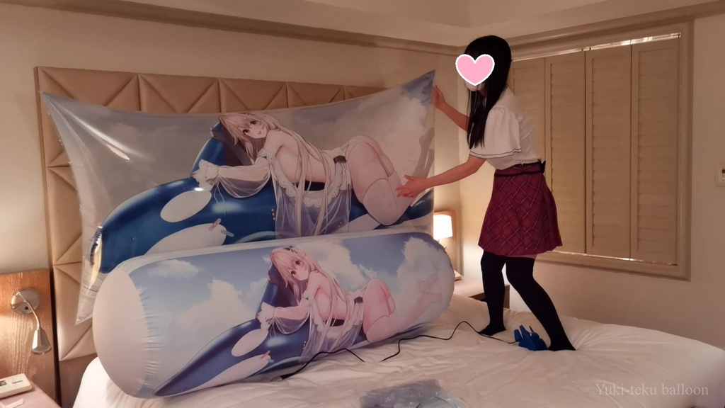黒髪Mちゃんの空ビ遊び2 M-chan's inflatable play2