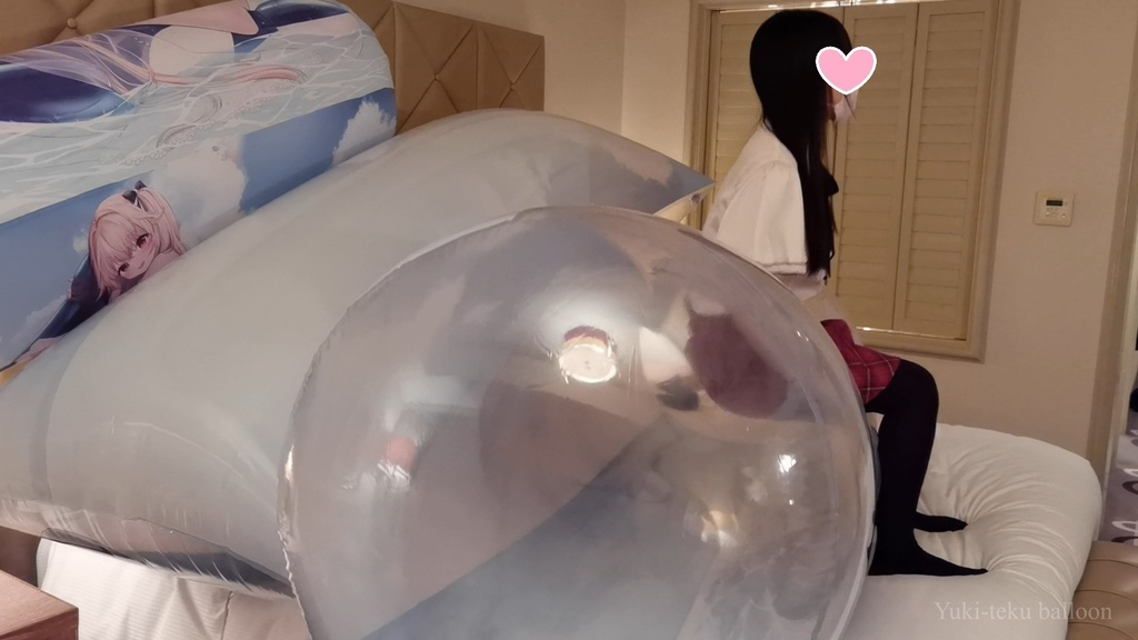黒髪Mちゃんの空ビ遊び2 M-chan's inflatable play2