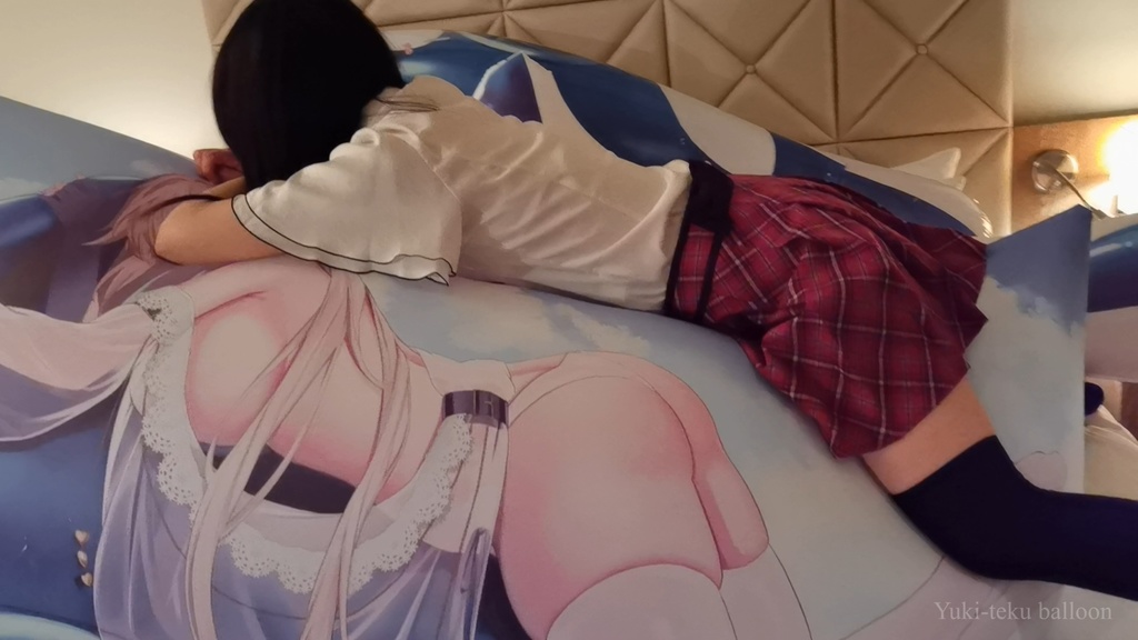 黒髪Mちゃんの空ビ遊び3 M-chan's inflatable play3