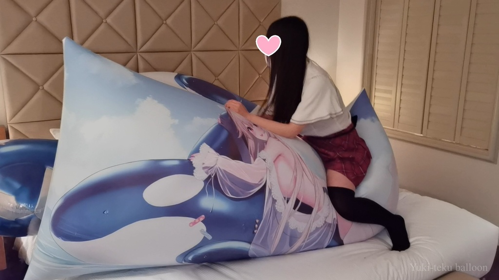 黒髪Mちゃんの空ビ遊び3 M-chan's inflatable play3