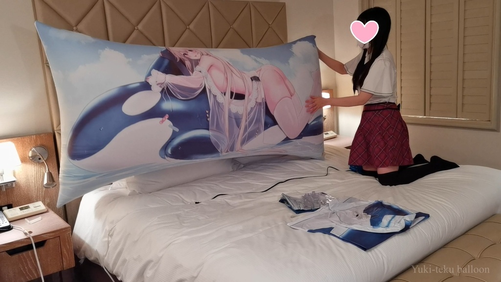 黒髪Mちゃんの空ビ遊び3 M-chan's inflatable play3