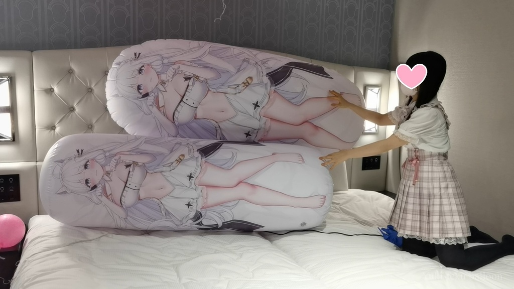 黒髪Mちゃんの空ビ遊び5 M-chan's inflatable play5