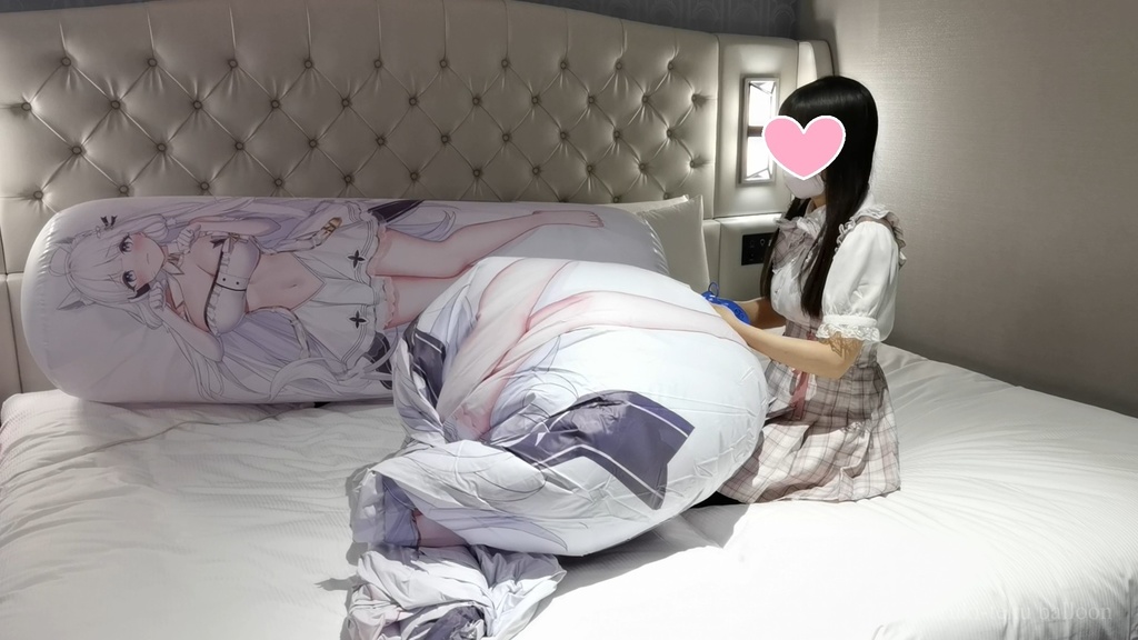 黒髪Mちゃんの空ビ遊び5 M-chan's inflatable play5