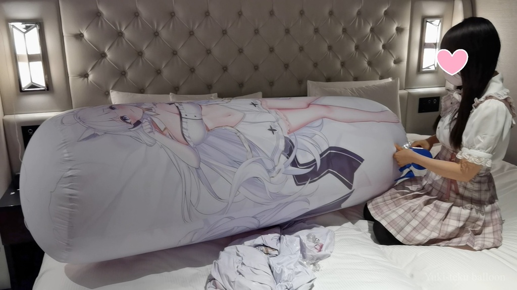 黒髪Mちゃんの空ビ遊び5 M-chan's inflatable play5