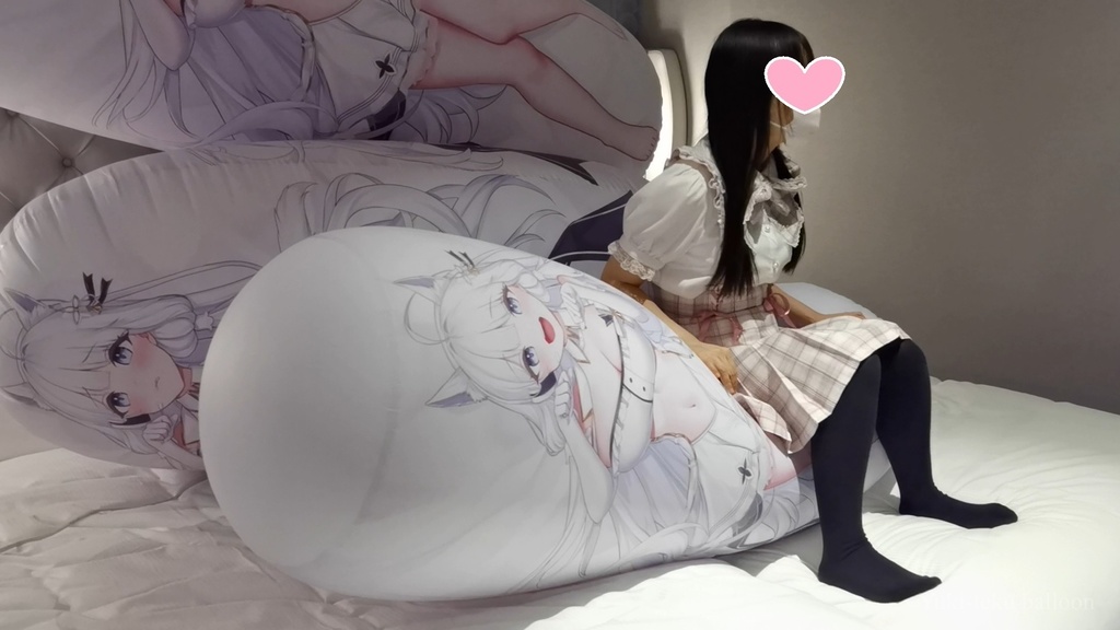 黒髪Mちゃんの空ビ遊び5 M-chan's inflatable play5