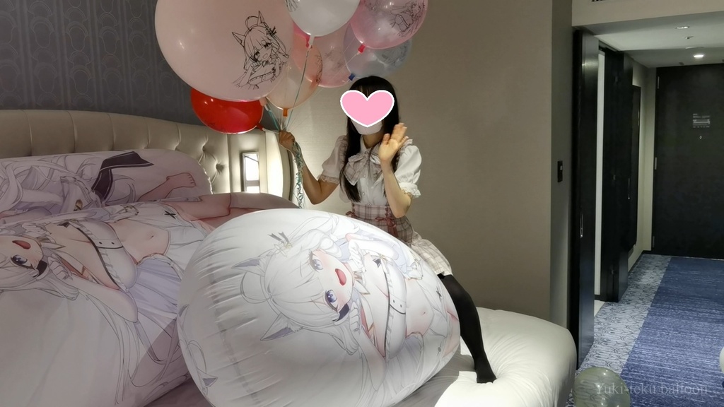 黒髪Mちゃんの空ビ遊び5 M-chan's inflatable play5