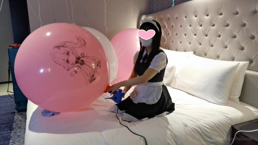 メイドMちゃんのイラスト風船遊び2 Maid M-chan's Anime balloon play2