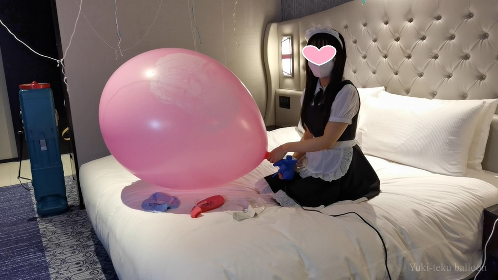 メイドMちゃんのイラスト風船遊び2 Maid M-chan's Anime balloon play2