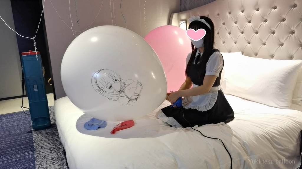 メイドMちゃんのイラスト風船遊び2 Maid M-chan's Anime balloon play2