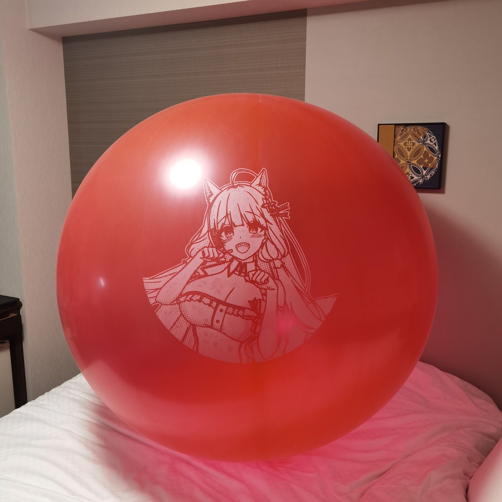 猫耳イラストリアス ゴム気球 Cat ear Illustrious weather balloon