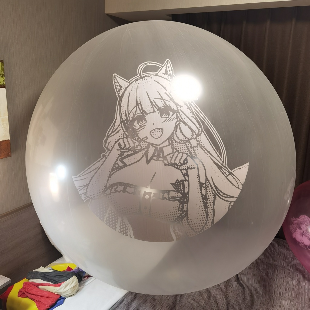 猫耳イラストリアス ゴム気球 Cat ear Illustrious weather balloon