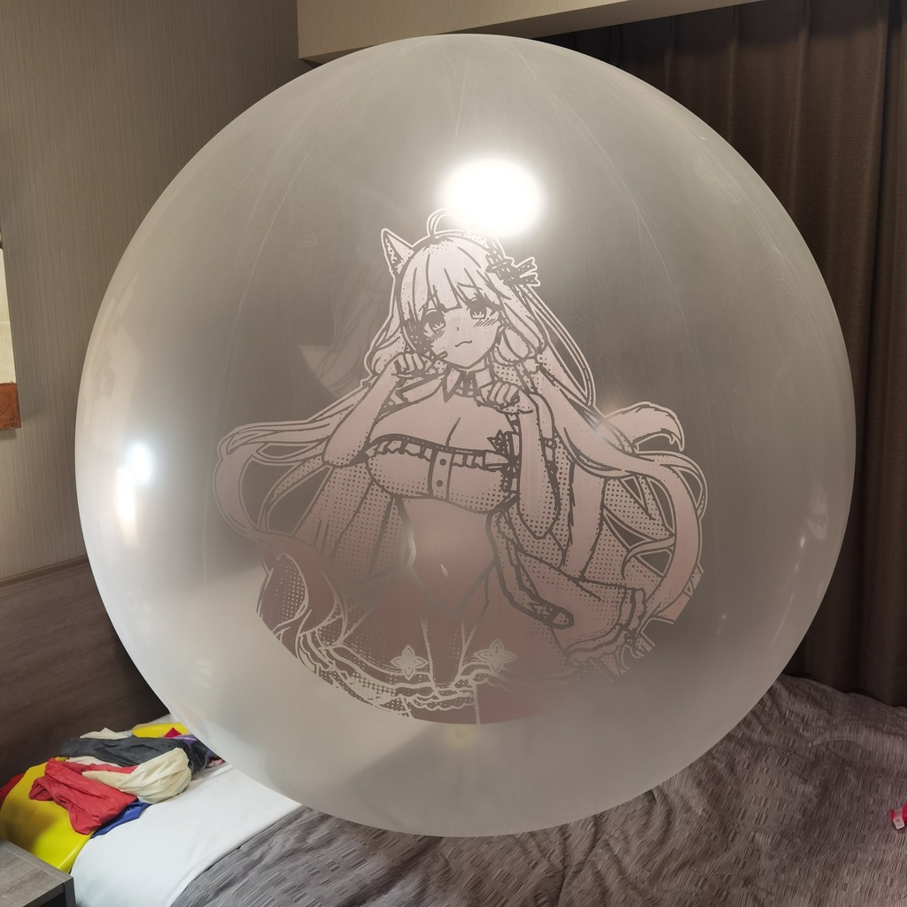 猫耳イラストリアス ゴム気球 Cat ear Illustrious weather balloon