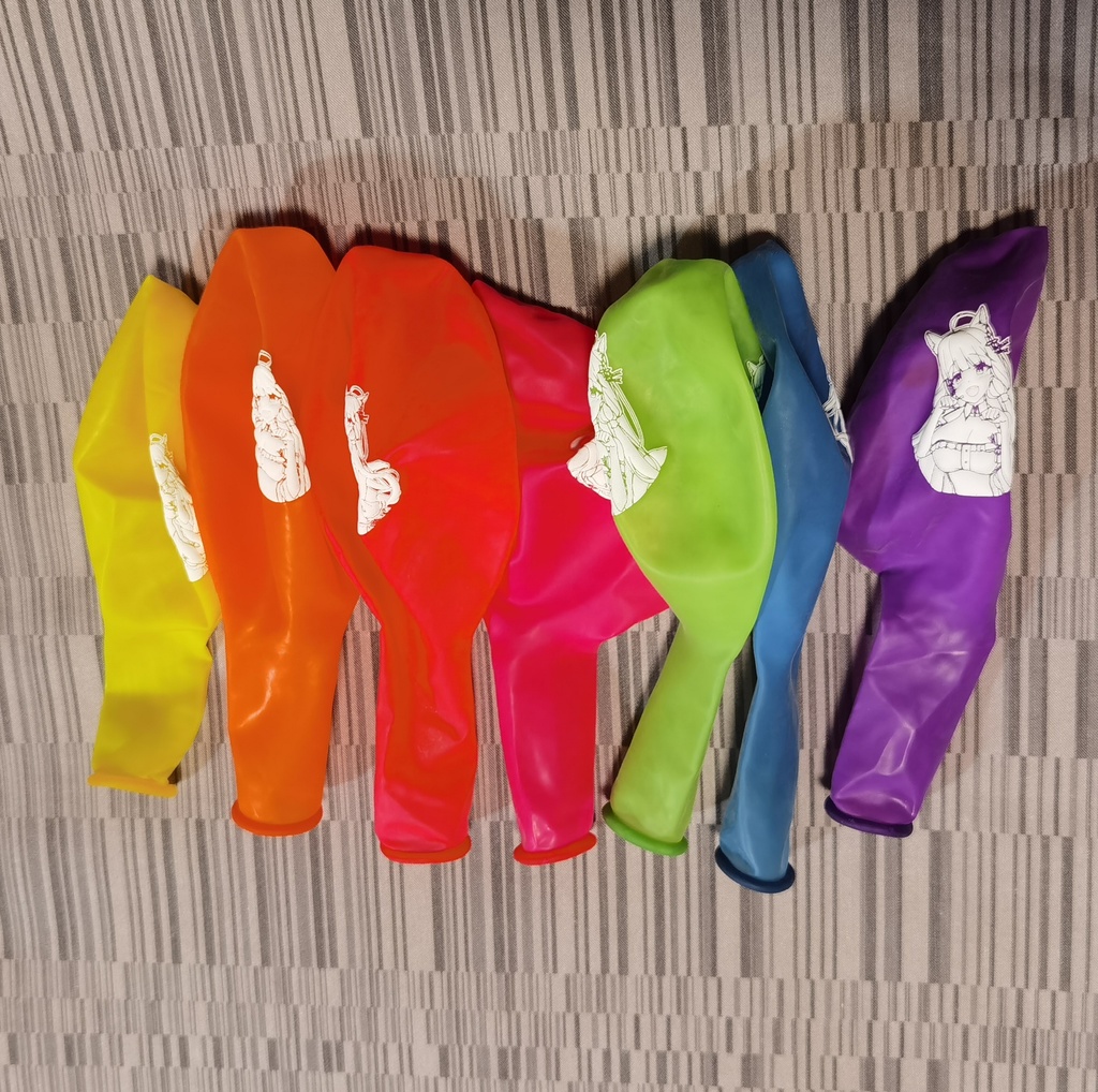 猫耳イラストリアス 風船 12nch Cat ear Illustrious balloon (White ver)