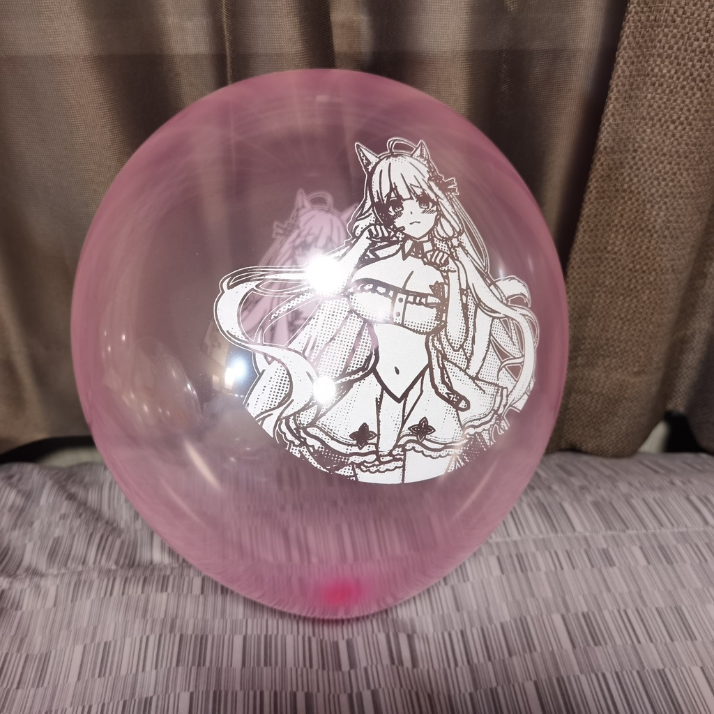 猫耳イラストリアス 風船 12nch Cat ear Illustrious balloon (White ver)