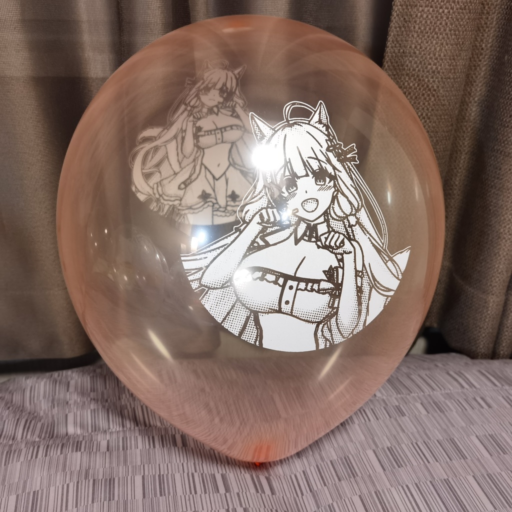 猫耳イラストリアス 風船 12nch Cat ear Illustrious balloon (White ver)