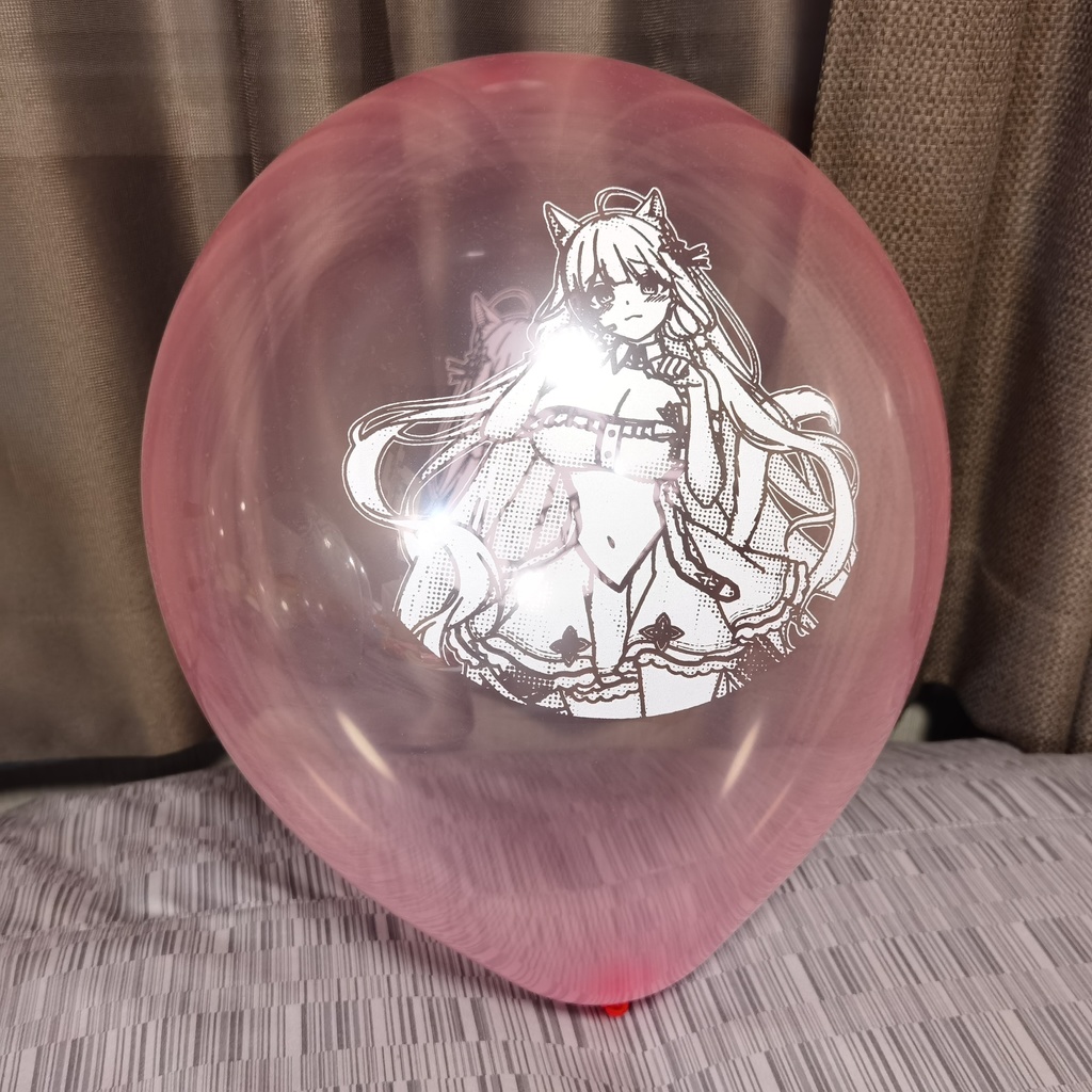 猫耳イラストリアス 風船 12nch Cat ear Illustrious balloon (White ver)