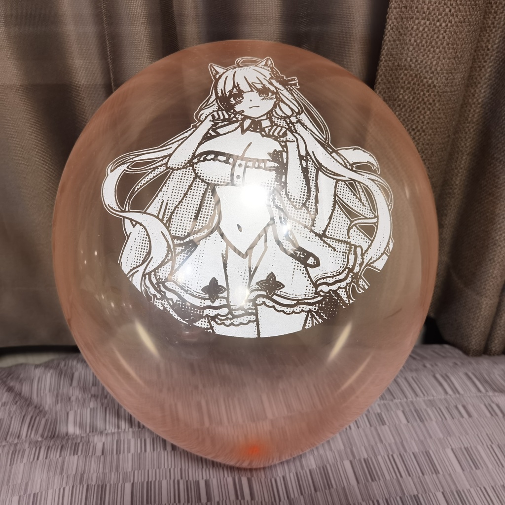 猫耳イラストリアス 風船 12nch Cat ear Illustrious balloon (White ver)