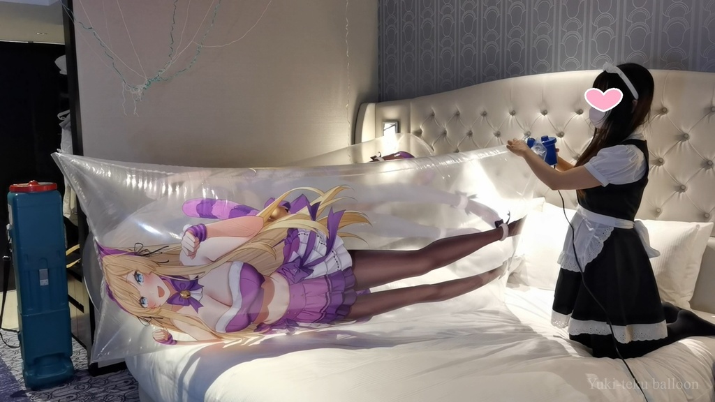 メイドMちゃんの空ビ遊び Maid M-chan's inflatable play